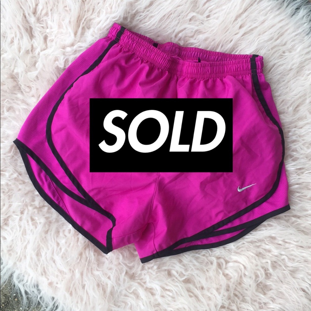 Pink Nike Dri-Fit shorts size XS